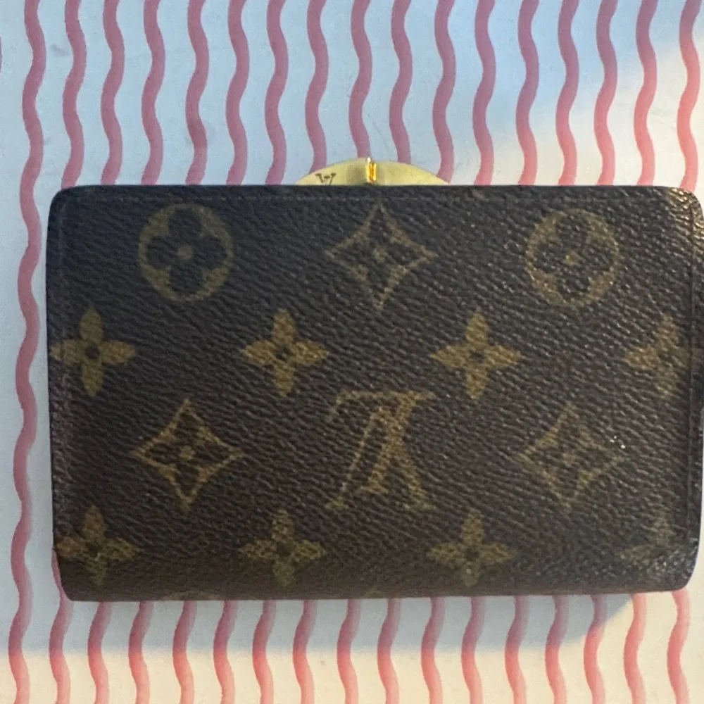 Louis Vuitton Monogram Canvas Snap Card Holder in Brown